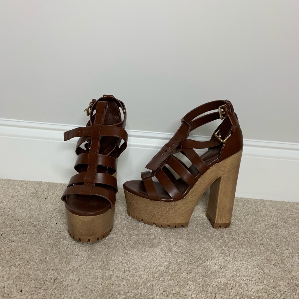 Platform Heeled Sandals